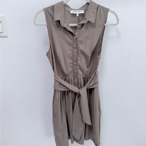 Elizabeth Klein Beyond Vintage Tie-Waist Shirt Dress